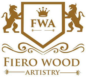 Fiero Wood Artisrty Logo White 350