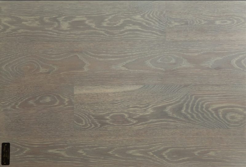 Fiero Wood Artistry Finish Collection 2024 Breakers Gray Elegance - Wood Used 6” White Oak - Finish type – reactive stain, hard wax oil - Front